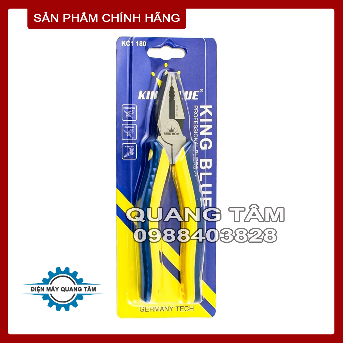 Kìm điện 7 inch 180mm kingblue kc1-180