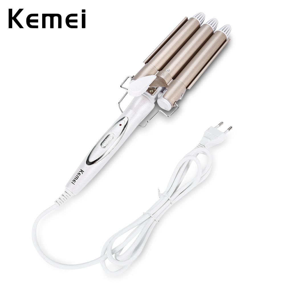 Máy bấm tóc gợn sóng 3 trục kemei 1010