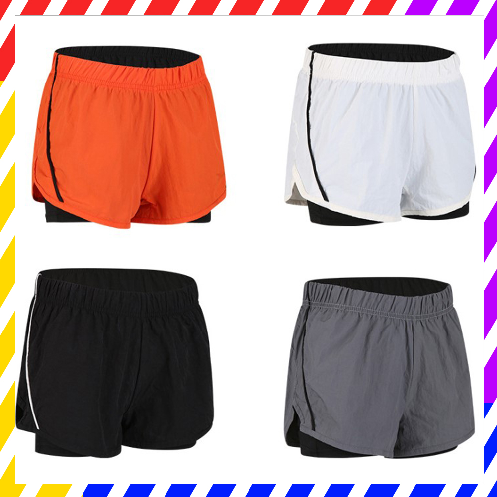 Quần Ngắn Tập Gym Yoga Nữ, Quần Short Đùi Chạy Bộ, Tennis, Thể Thao Nữ 2 Lớp