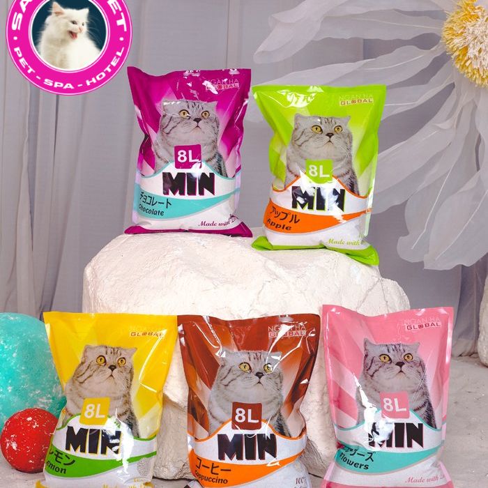 Cát min cát vệ sinh cho mèo cát nhật túi 8l