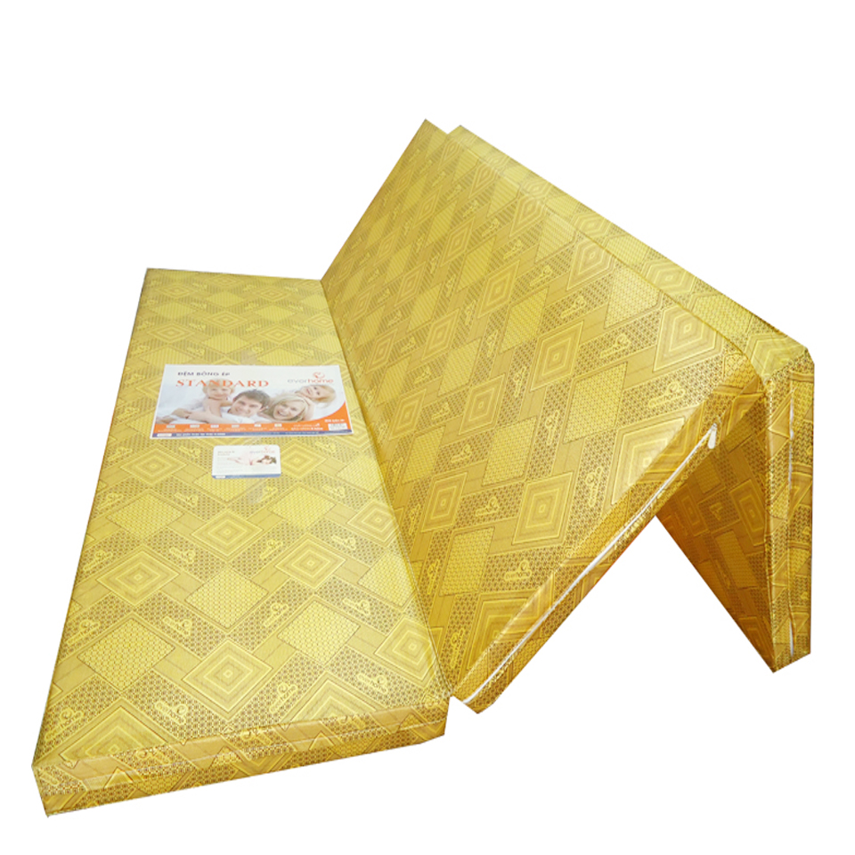 Nệm Hàn Quốc PE, Nệm Bông Ép Dày 3CM, Dày 5Cm Gấp 3 Nhiều Kích Thước (Giao Màu Ngẫu Nhiên)
