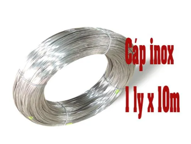 Dây cáp inox 304 . dây treo. dây phơi đa năng không han rỉ