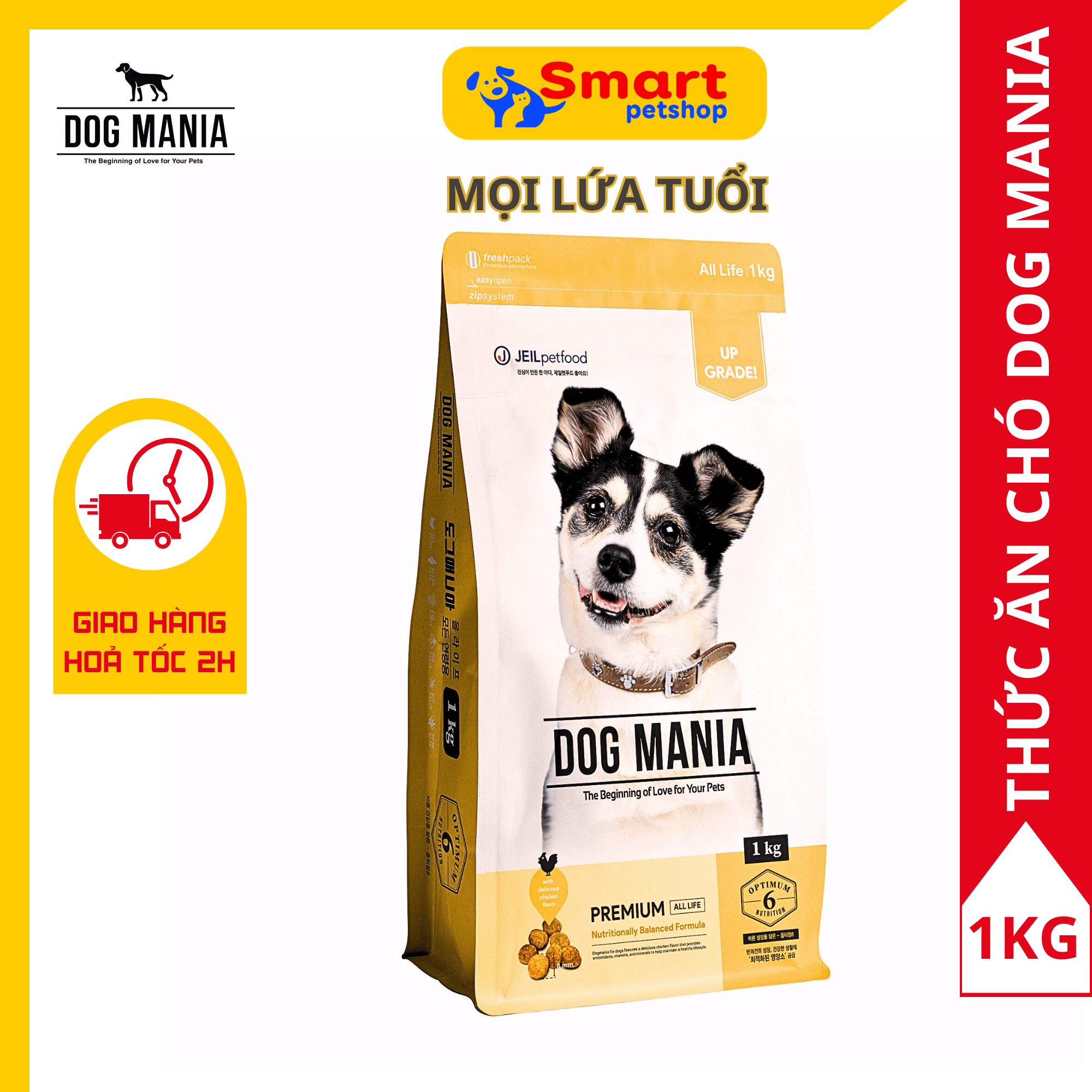 Thức ăn hạt cho chó mọi lứa tuổi dog mania premium