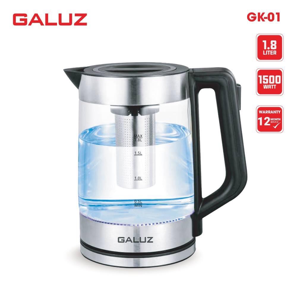 Ấm siêu tốc galuz gk-01, dung tích 1,8l - bảo hành 12 tháng chính hãng