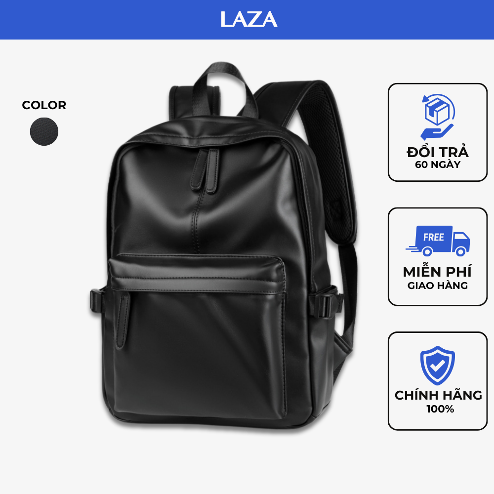 Balo nam đi học LAZA Margan Backpack 492 - Chất liệu da PU nhập khẩu cao cấp chống thấm nước - Dòng Premium