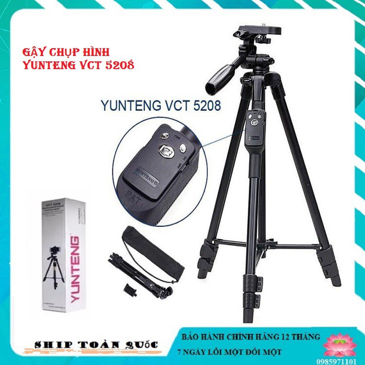 Gậy chụp hình yunteng 5208 - mẫu mới 2021