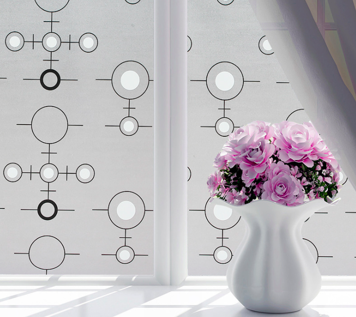 Combo 3 mét Decal dán kính có keo sẵn khổ rộng 45cm - vòng tròn