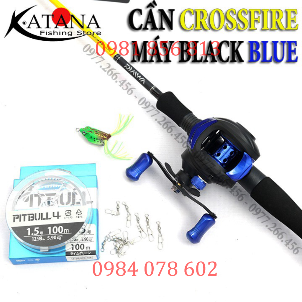 COMBO Lure Máy Ngang Trọn Bộ Cần Daiwa Sweepfire - Daiwa Crossfire uy tín chất lượng