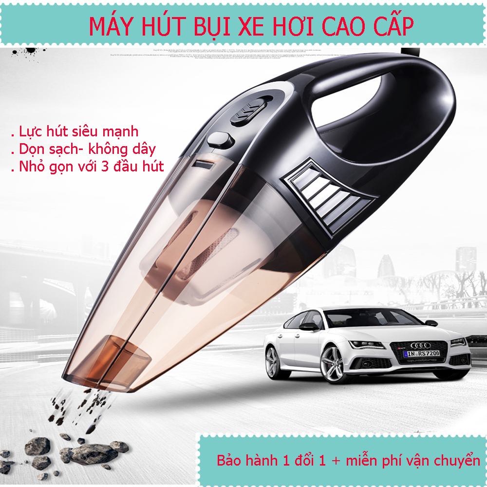 Hút Bụi Ô Tô, May Hut Bui Xe Hoi, Thiết Kế Tay Cầm Nhỏ Gọn, Tiện Lợi Với Lực Hút Mạnh Mẽ, Kết Hợp Với 3 Đầu Hút Giup Máy Hoạt động Hiệu Qủa Trong mọi Không Gian, Bảo Hành 1 đổi 1, Giảm Sốc Trong Hôm nay, Mua Ngay!