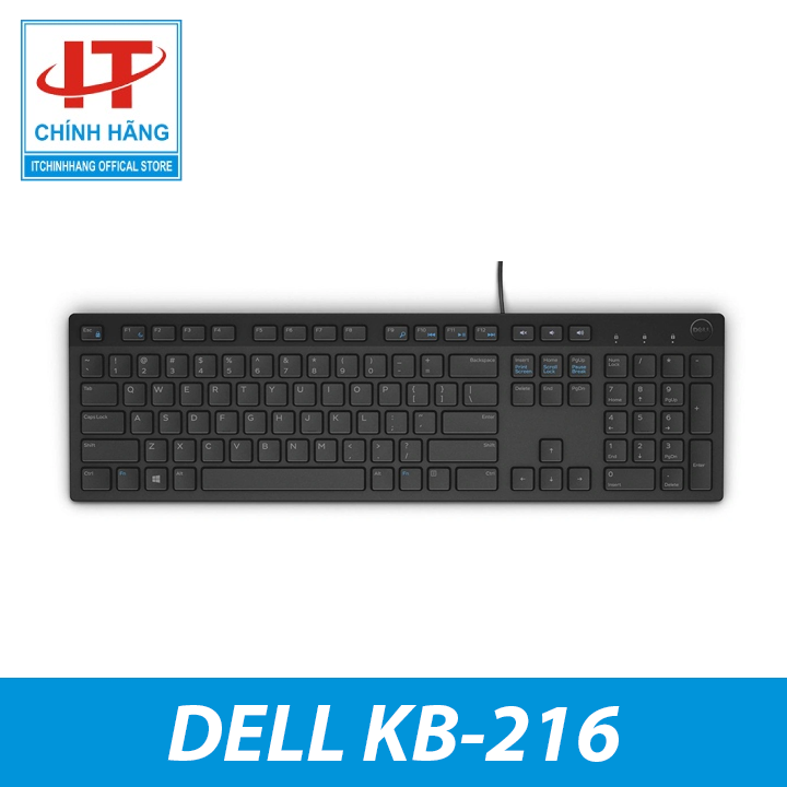 Bàn phím có dây dell kb216 - đen - bảo hành 12 tháng
