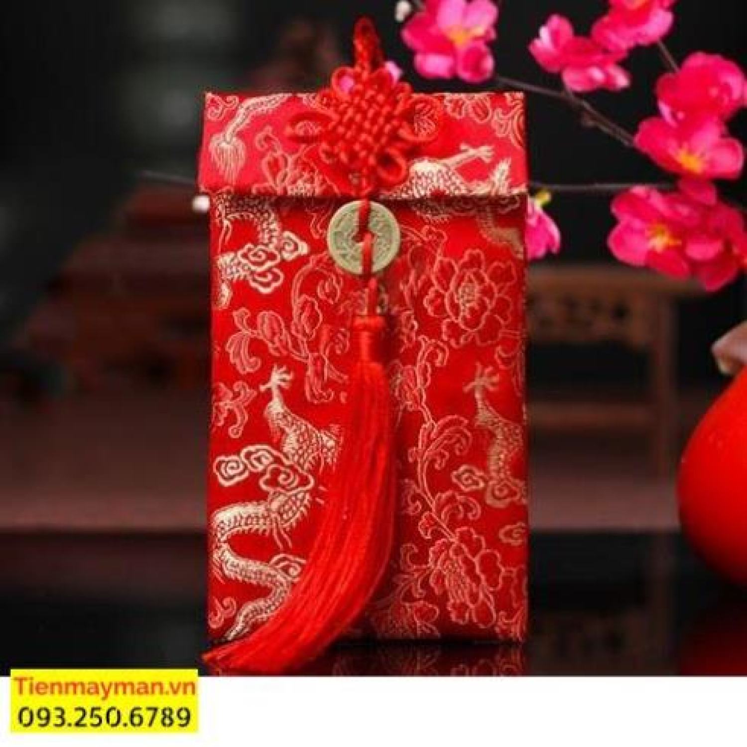 Bao Lì Xì Vải Gấm Nhiều Hoa Văn Cao Cấp Cưới Hỏi, Ngày Tết