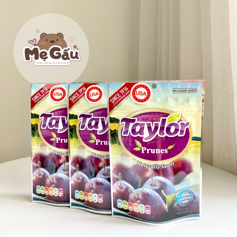 Mận khô tự nhiên taylor