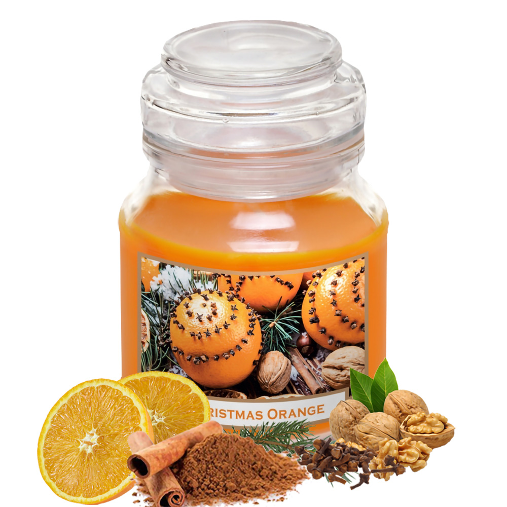Nến thơm tinh dầu Bartek Christmas Orange 130g. Nến thơm phòng, nến thơm trang trí, khử mùi, nến tinh dầu nhập khẩu chính hãng, sáp nến thơm phòng ngủ, hương nến thơm thiên nhiên