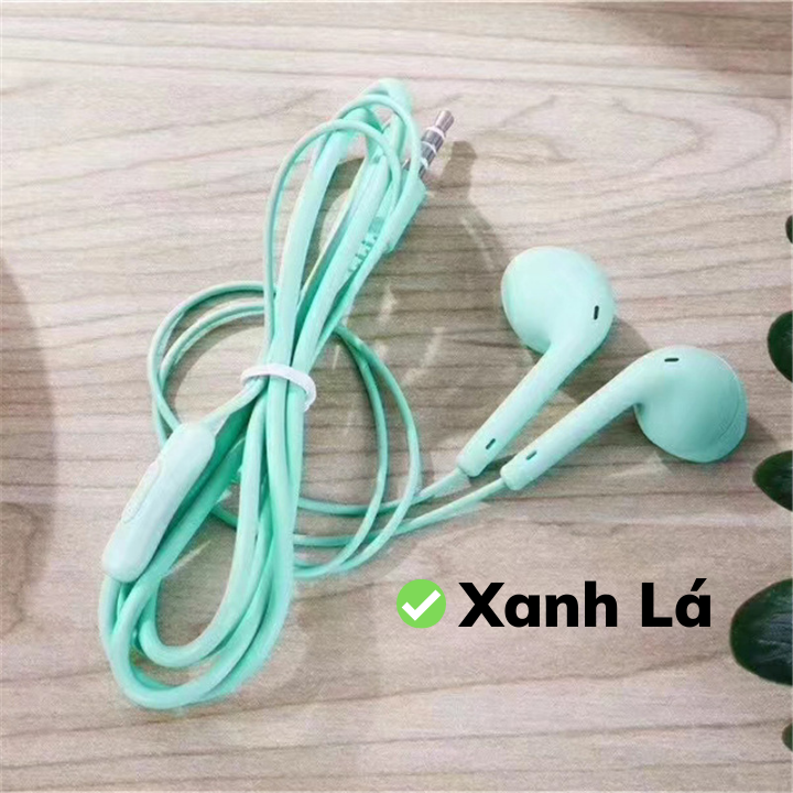 Tai nghe nhét tai có dây và mic đàm thoại - chất âm cực hay và êm, nhiều màu sắc
