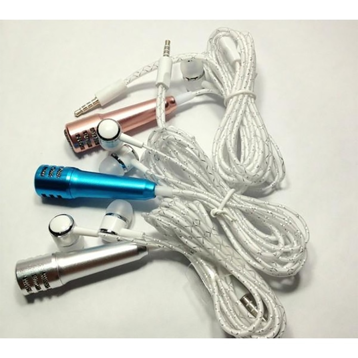 Tai nghe đa năng có micro mini hát karaoke cao cấp sử dụng trên điện thoại di động - AT0052