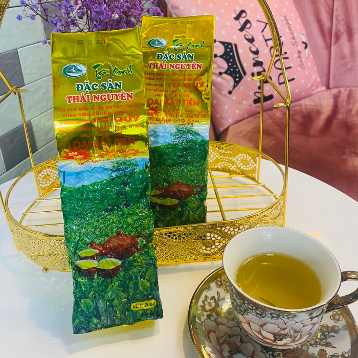 Combo 2 gói (gói 100gram) Chè Thái Nguyên Tư Quý - Trà Bát Tiên Thái Nguyên Tư Quý