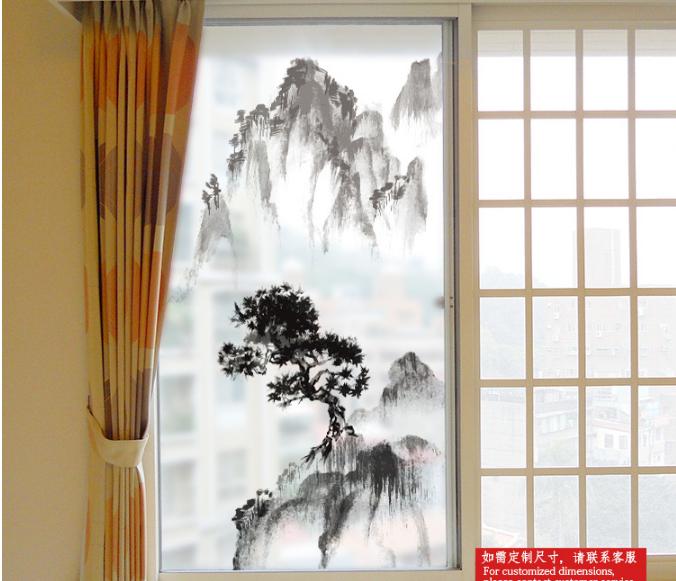 [HCM]Decal Dán Kính Cao Cấp - Núi lớn là cây ĐẠI THỤ ( 60 X116 )-DK1053