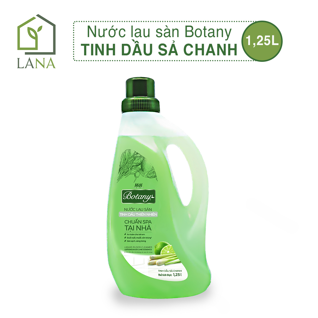 Nước Lau Sàn Botany Tinh Dầu Sả Chanh Đuổi muỗi, Côn trùng 1.25 Lít