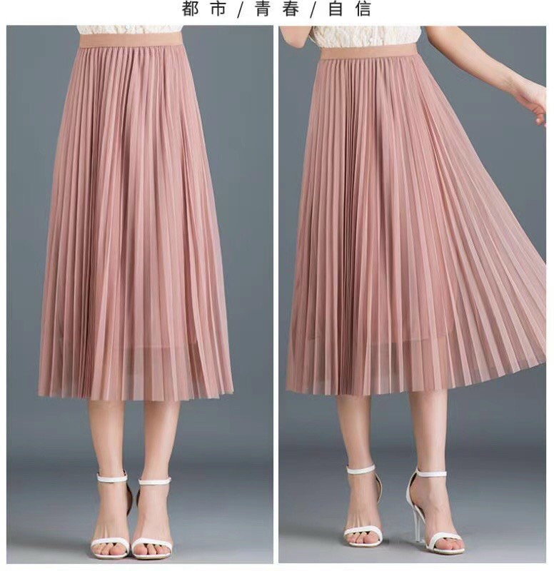 Chân váy thời trang von siêu nhẹ 2 lớp-chân váy von chân váy tiểu thư