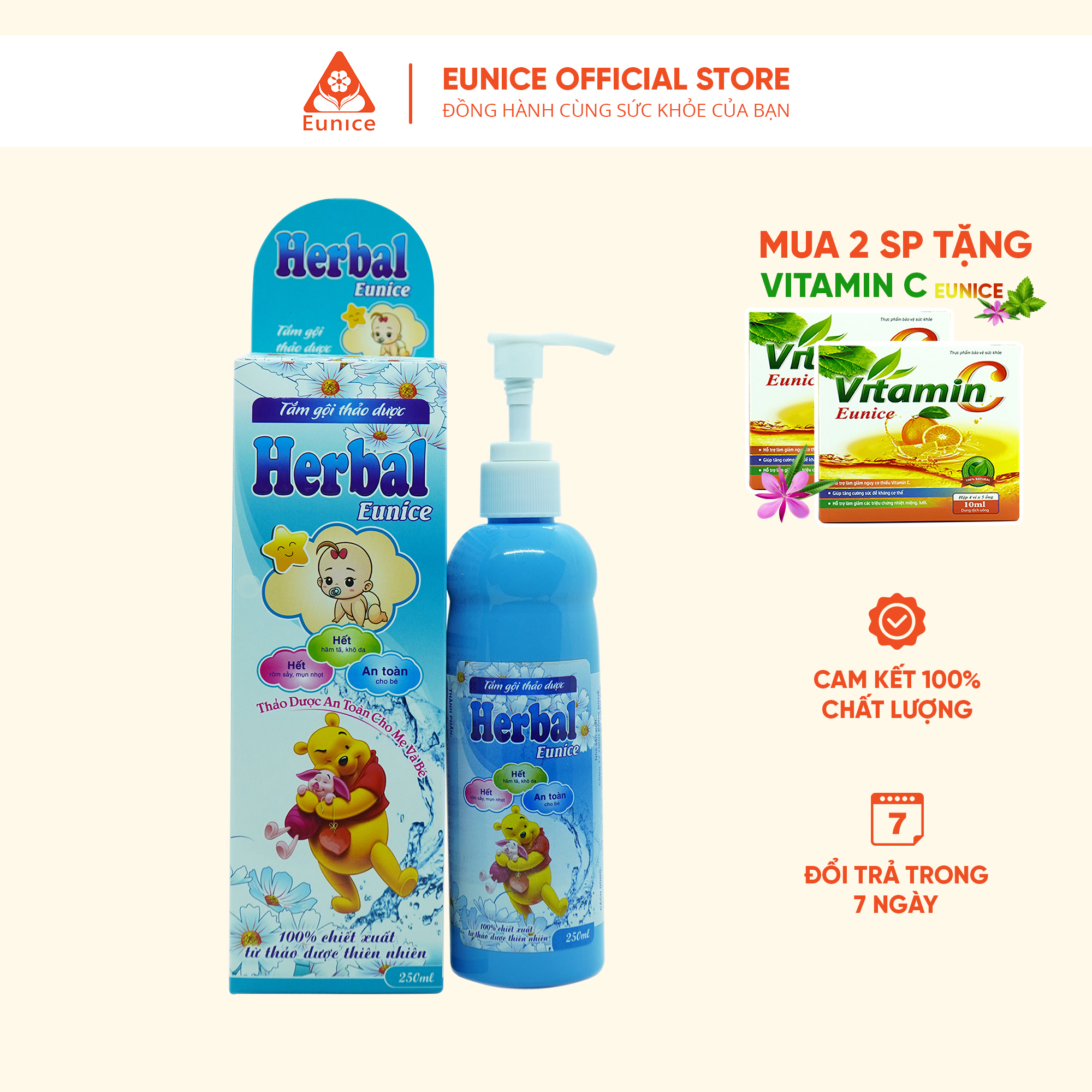 Sữa tắm thảo dược cho bé herbal eunice