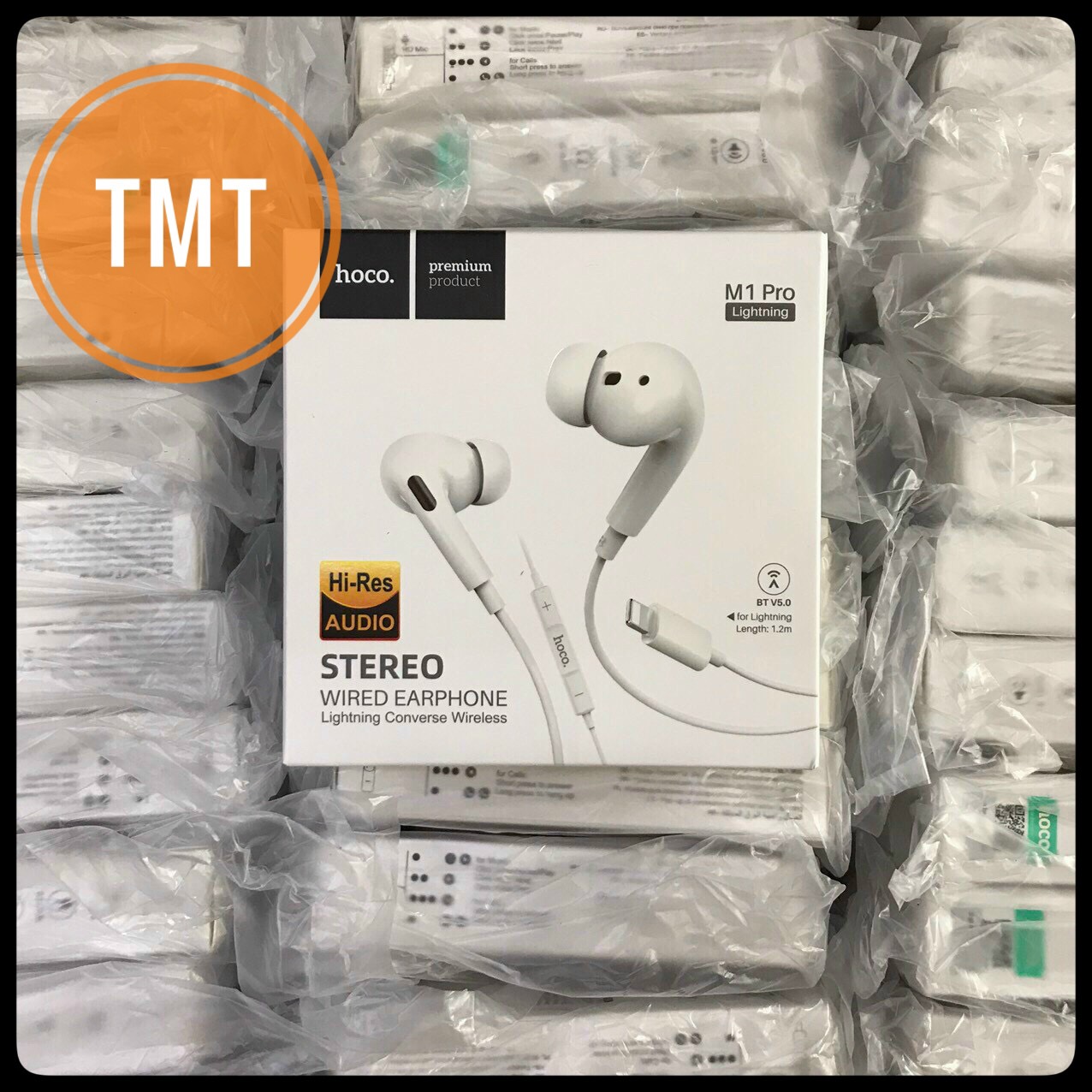Tai nghe nhét tai Hoco M1 Pro chân Lightning cho Iphone 7/8/X/11/12 (kết nối bluetooth) - CHÍNH HÃNG
