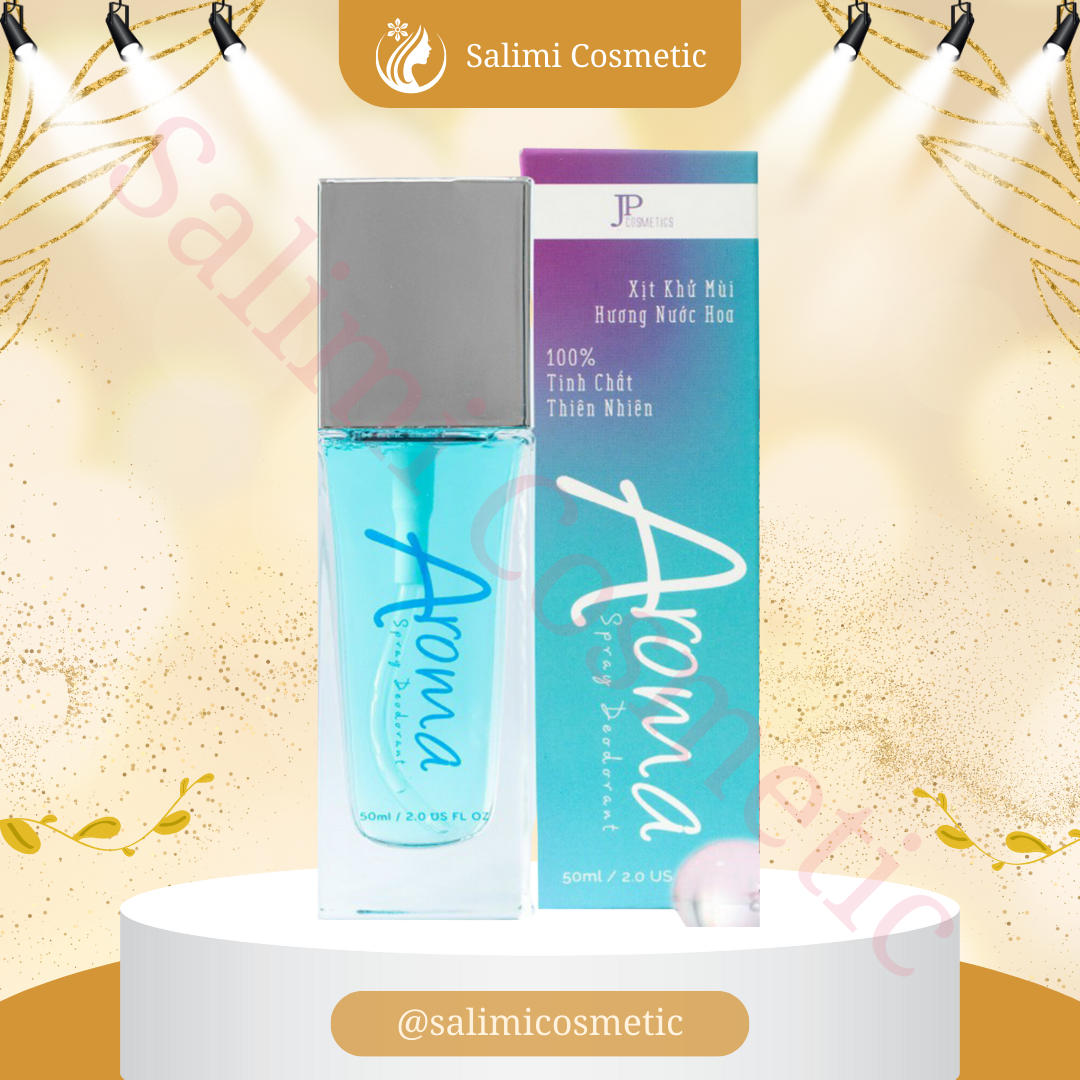 Xịt Khử Mùi Toàn Thân AROMA 50ml, Giúp Ngăn Tiết Mồ Hôi, Khử Mùi Hôi Nách, Không Gây Ố Vàng Áo - HÀNG CHÍNH HÃNG