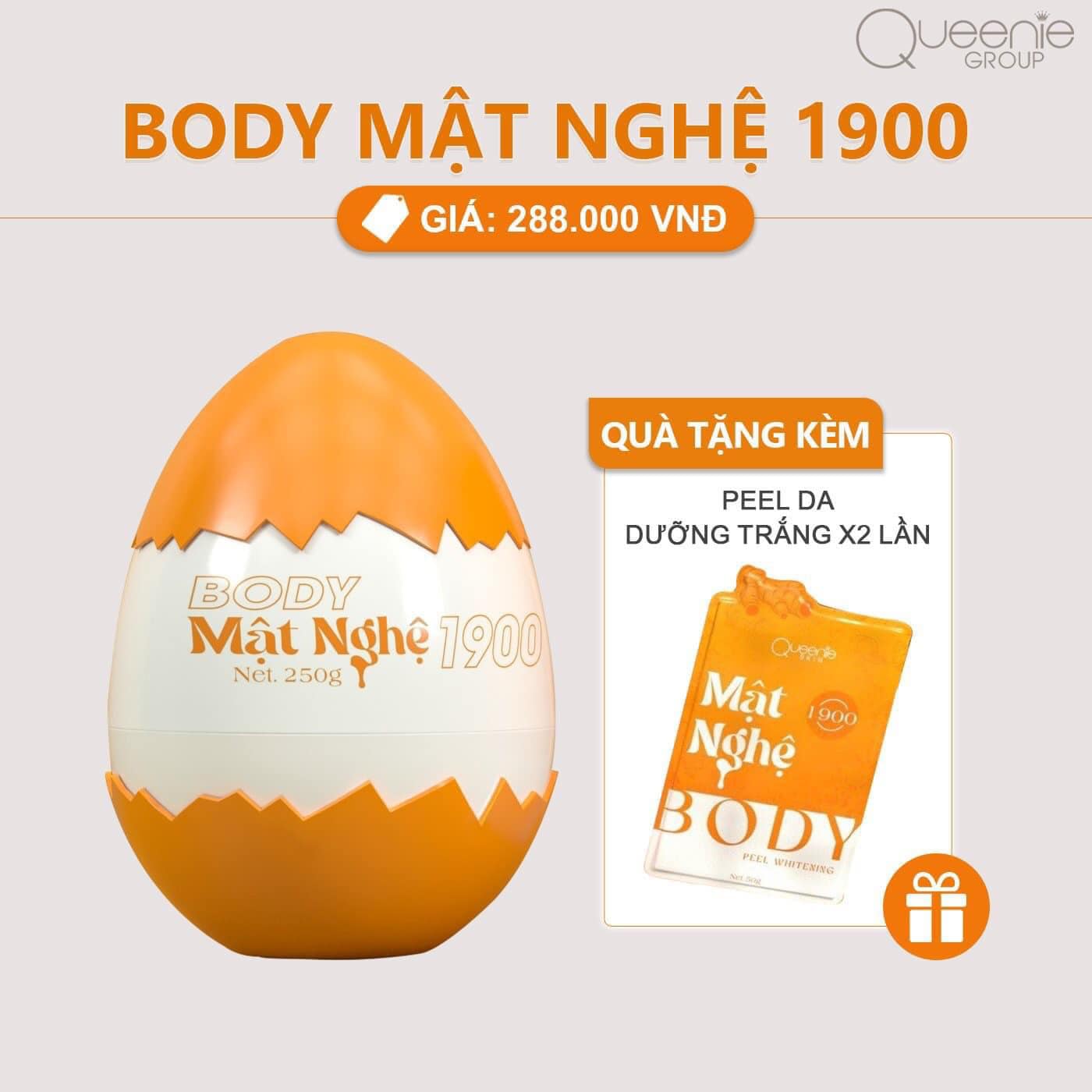 Bộ 2 hộp kem dưỡng thể dưỡng trắng queenie skin body trứng vàng sử dụng ngày giúp phục hồi & chống nắng spf50 ban đêm săn da & phục hồi mỗi hộp 250g-pupiha