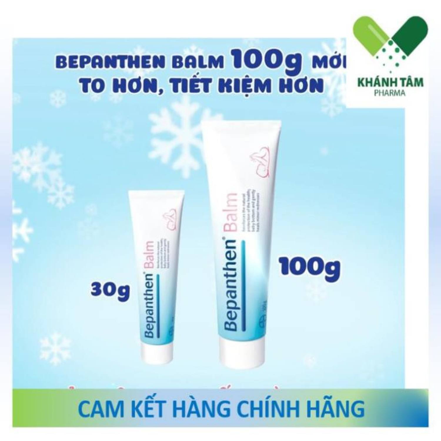 Kem chống hăm tã, dịu nhẹ làn da cho bé BEPANTHEN BALM [30g/ 100g] [Bepanthen, pebanthen] Khánh Tâm