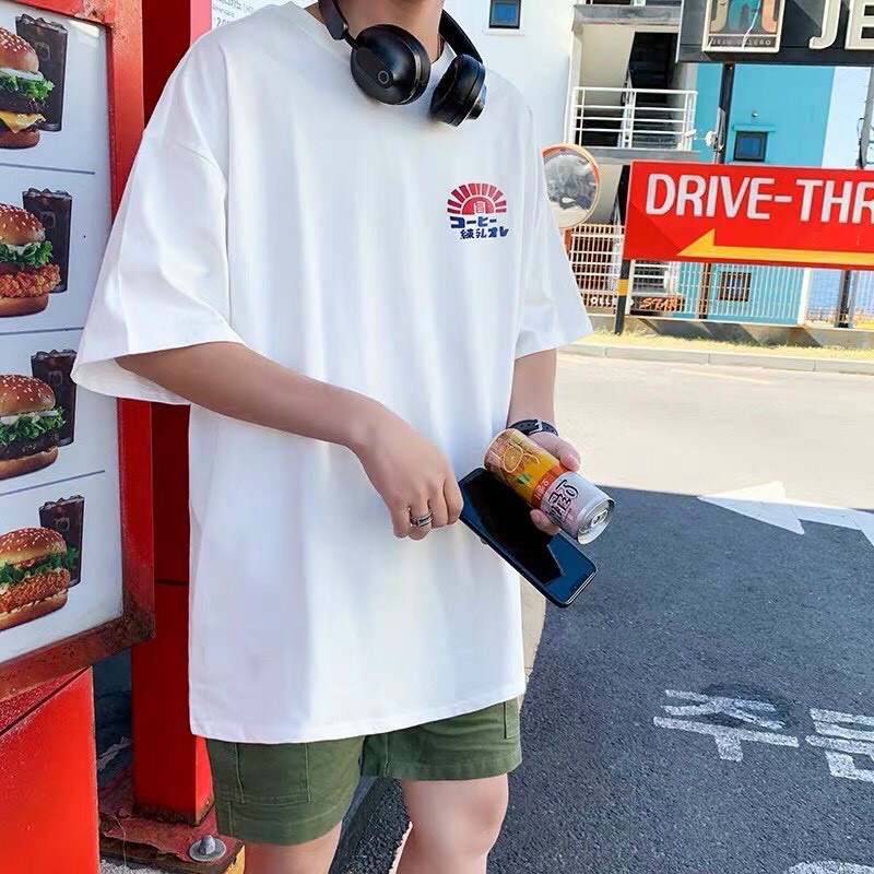 Aó thun nam nữ form dài rộng tay lỡ Unisex LO NƯỚC HÀN QUỐC freesize 45 - 70kg áo thun nam form rộng tay lỡ áo phông nữ form rộng