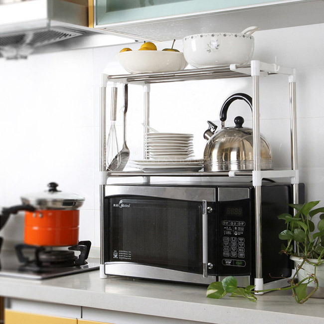 Kệ Để Lò Vi Sóng 2 Tầng Co Giãn Tiện Dụng