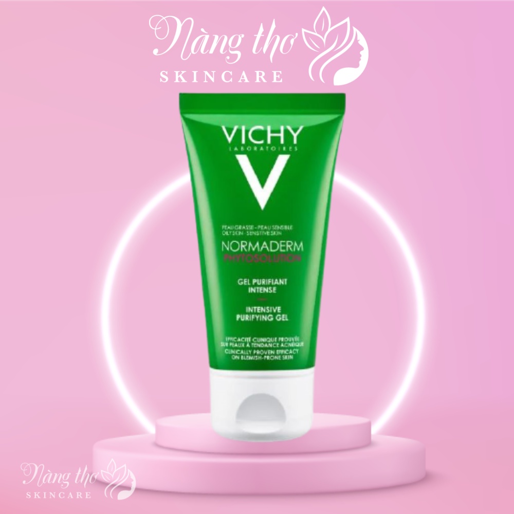 Sữa Rửa Mặt Vichy Normaderm Dạng Gel Giúp Làm Sạch Sâu, Giảm Bã Nhờn - Vichy Normaderm Phytosolution