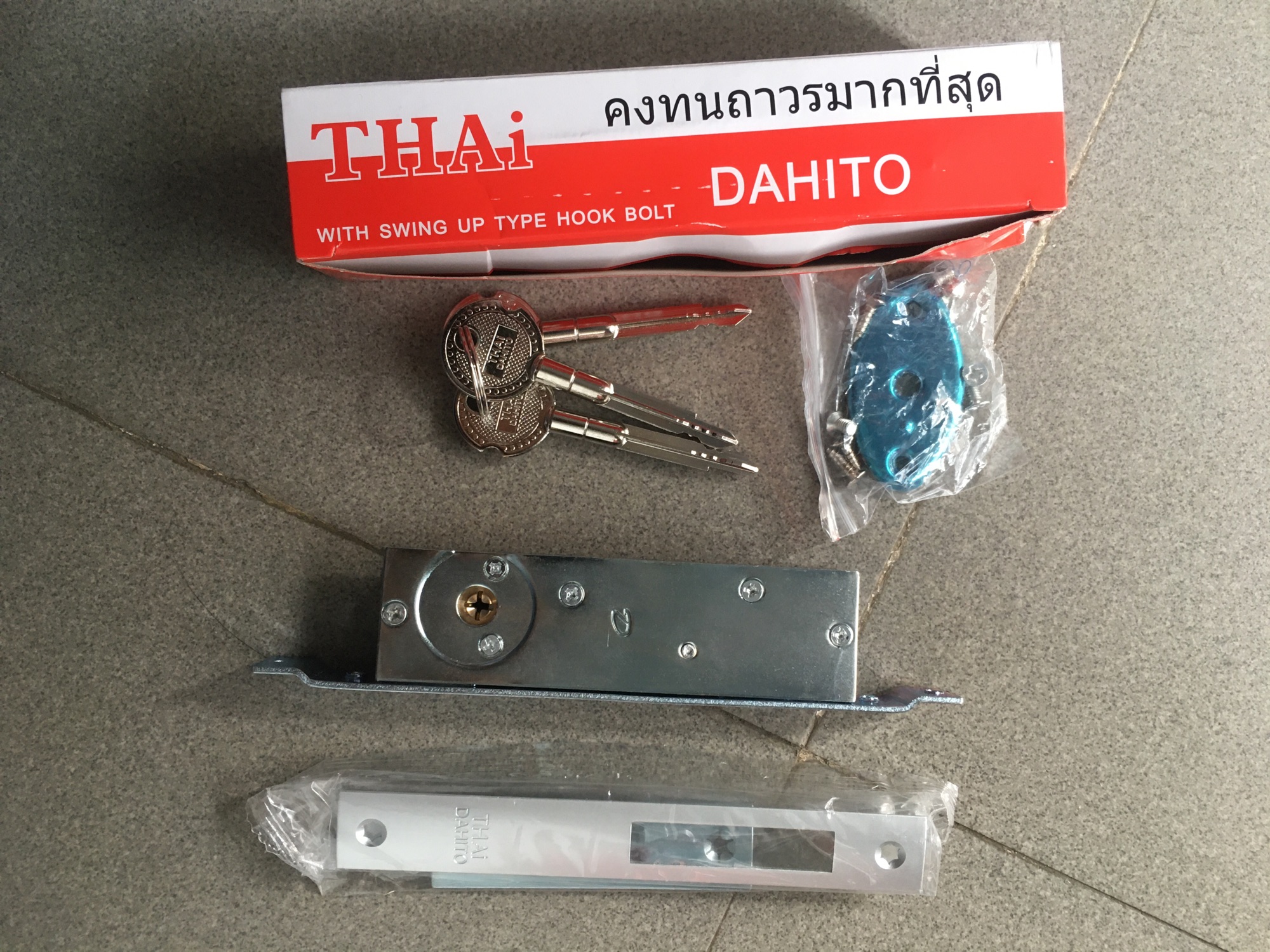 Khoá âm cửa lùa chìa 4 cạnh Thái Lan