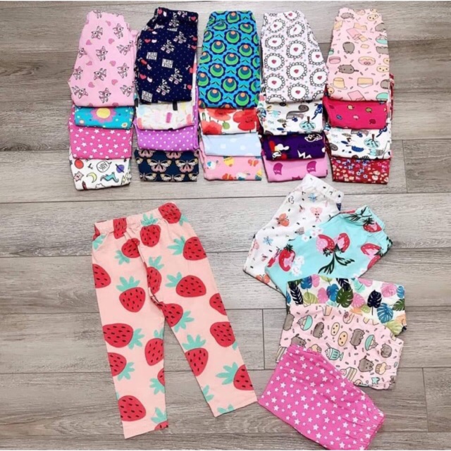 XẢ KHO 1 quần legging chất cực đẹp cho bé gái 8-10kg