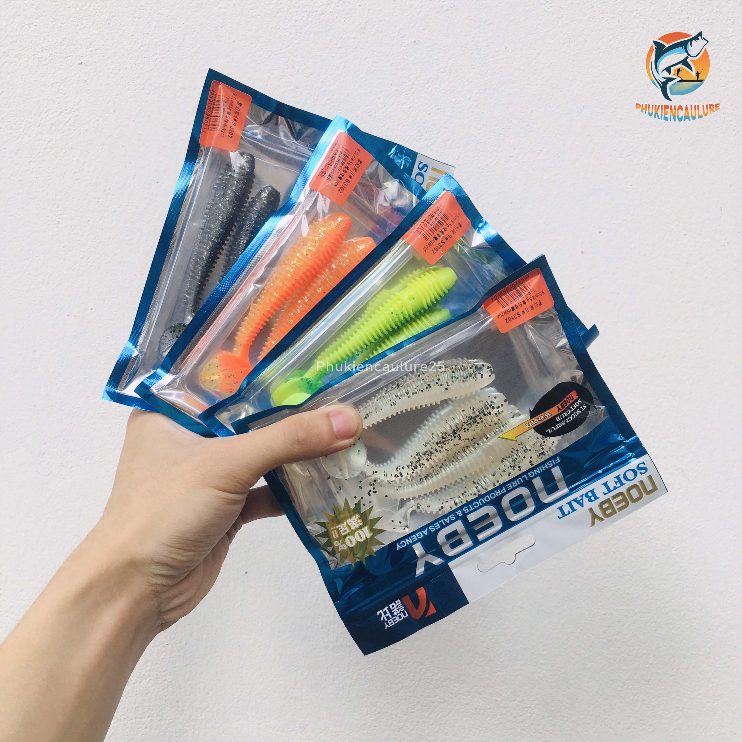 Mồi mềm noeby sw5019s 8.5cm/ 5,5g cam kết chính hãng 100% phukiencaulure25