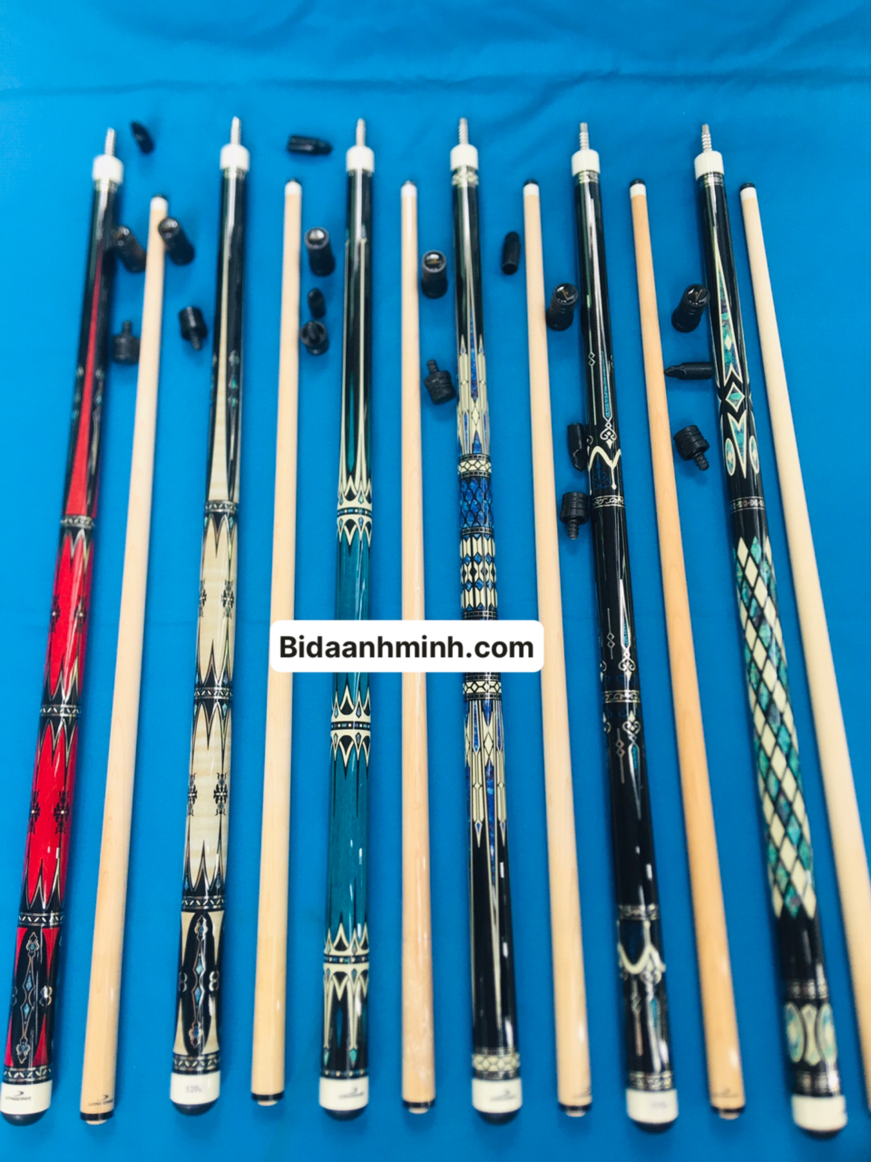 Cơ bida Longonis mẫu mới nhất (tháng 9/2022) [ có video thực tế]