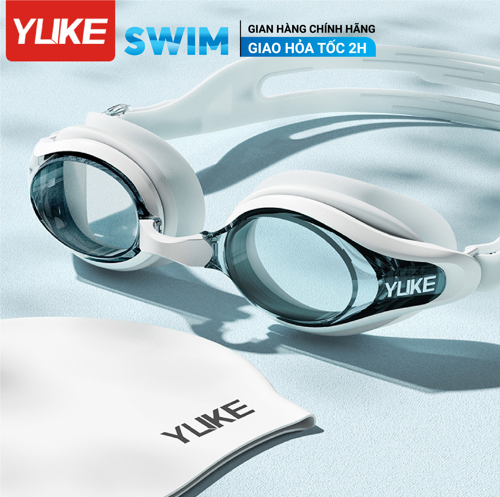 Kính bơi ylike chống mờ sương người lớn trẻ em ngăn nước tuyệt đối kính bơi người lớn ylike kính ylike