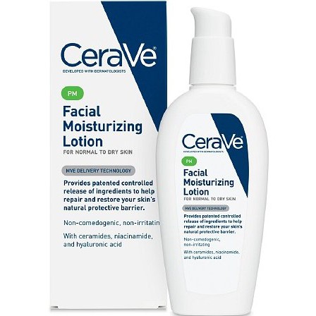 Sữa dưỡng da ban đêm Cerave Facial Moisturizing Lotion PM
