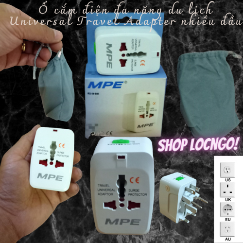 Ổ cắm điện đa năng du lịch Universal Travel Adapter nhiều đầu by Shop LocNgo