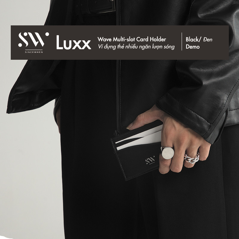 Ví đựng thẻ Sincewhen LUXX nhiều ngăn lượn sóng