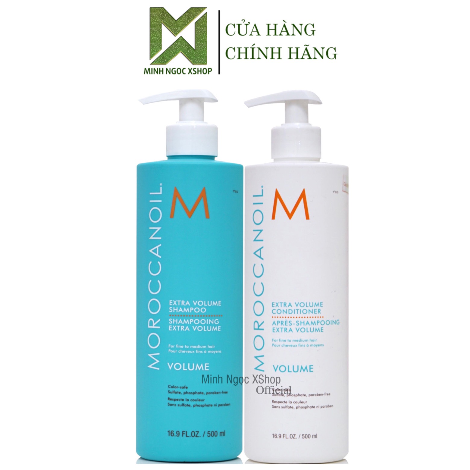 Dầu gội xả tăng phồng Moroccanoil Extra Volume 500ML chính hãng