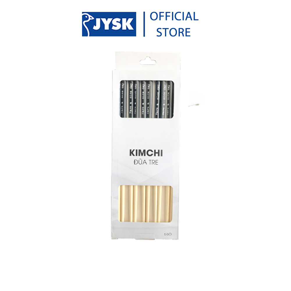 Đũa tre | jysk kimchi | bộ 5 đôi | d24cm