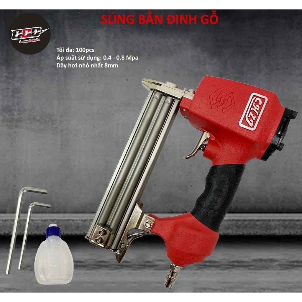 Súng bắn đinh gỗ F30 , máy bắn đinh thẳng dùng hơi hàng chính hãng giá rẻ