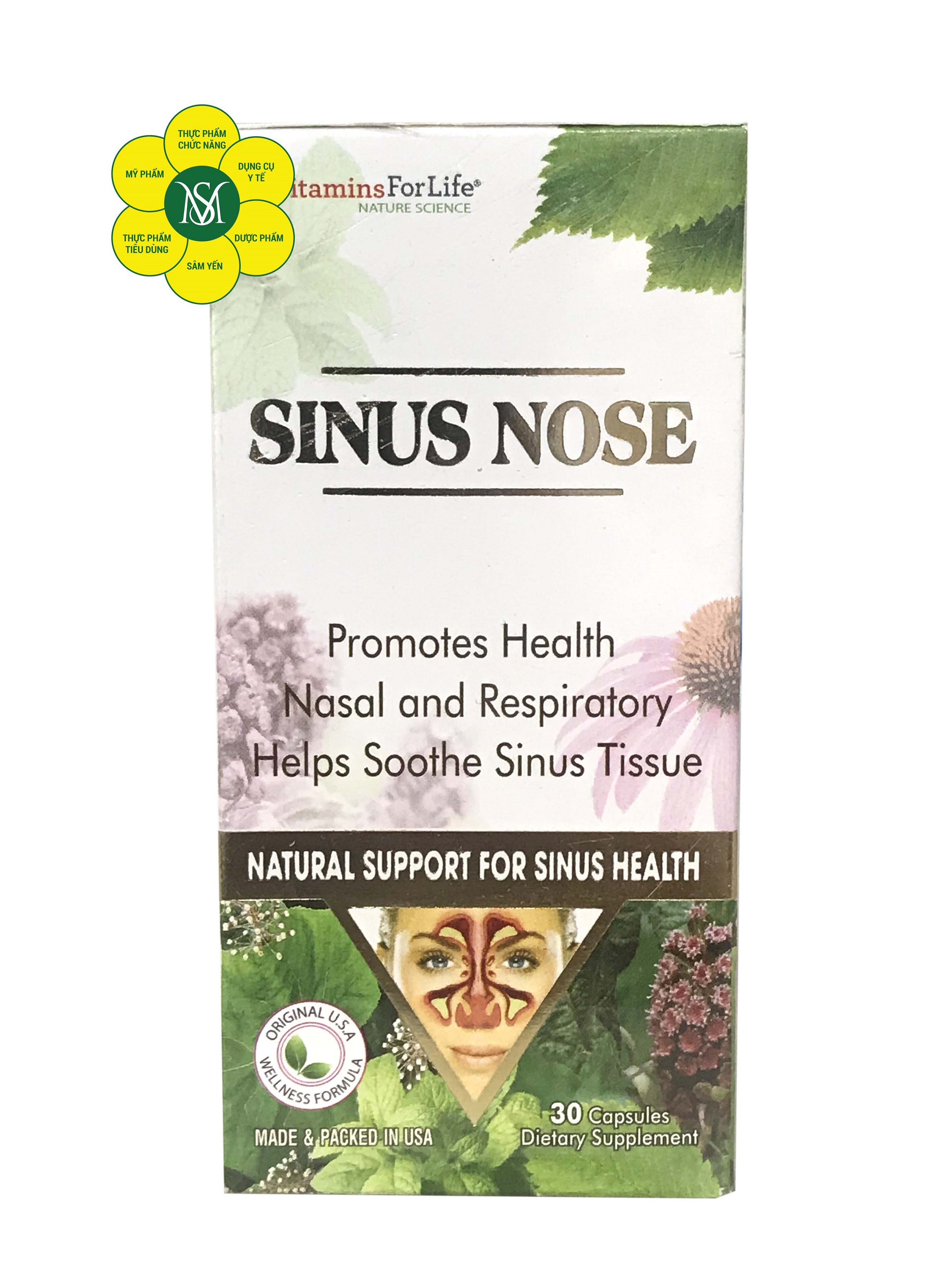VIÊN UỐNG HỖ TRỢ SỨC KHỎE HÔ HẤP SINUS NOSE