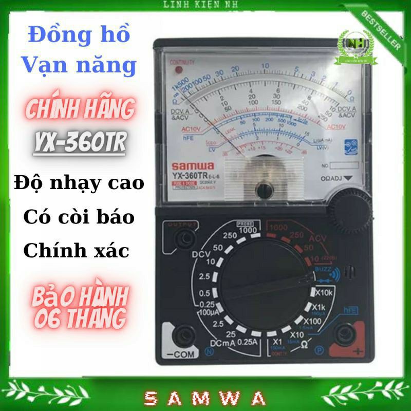 Đồng hồ đo điện vạn năng yx-360tr có còi báo on/off