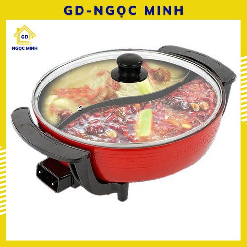 Nồi điện nấu lẩu 2 ngăn thể tích 6 lít perfect pf-a2n
