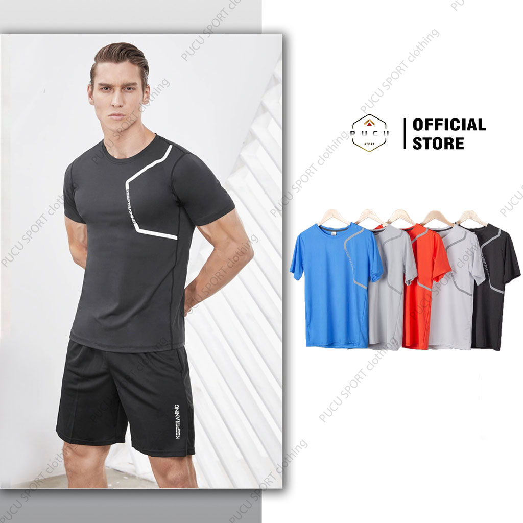 Bộ thể thao nam hè thun lạnh trơn quần áo thể thao nam mẫu mới nhất keep
