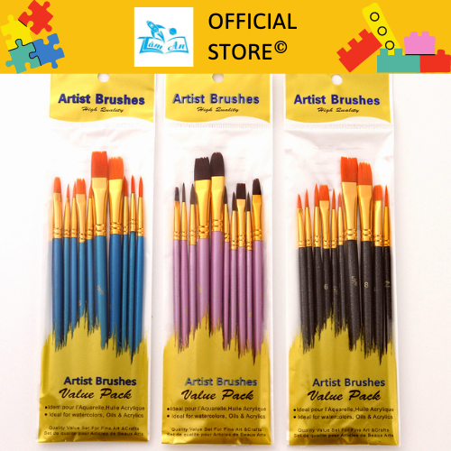 Cọ Vẽ Màu Nước Artist Brushes Value Pack Sử Dụng Chuyên Nghiệp Tiện Dụng