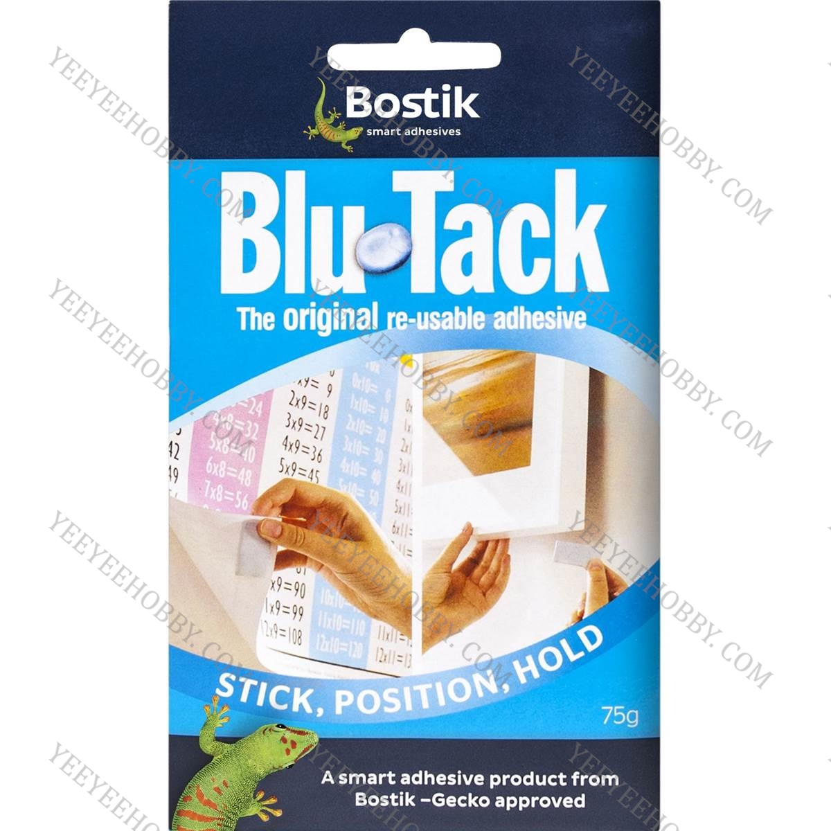 Đất sét dính Bostik Blu Tack 75g Blu-Tack Reusable Adhesive 75g