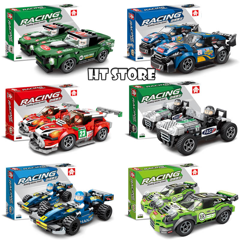 Bộ đồ chơi xếp hình Lego ô tô 4in1 - Lắp ghép xe ô tô xe đua thể thao địa hình cho bé