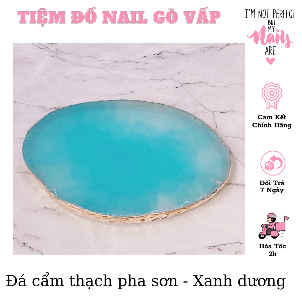 Đá cẩm thạch pha màu sơn gel - dụng cụ làm nail
